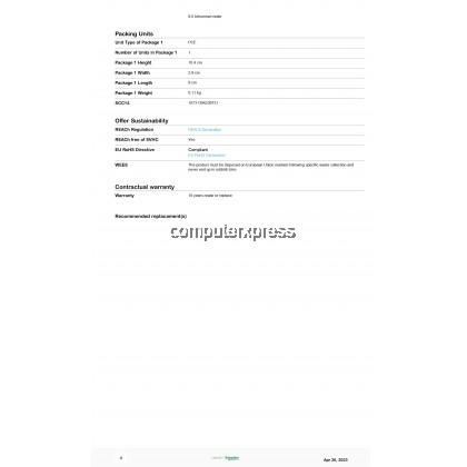 APC ProtectNet standalone surge protector for 10/100/1000 Base-T ...