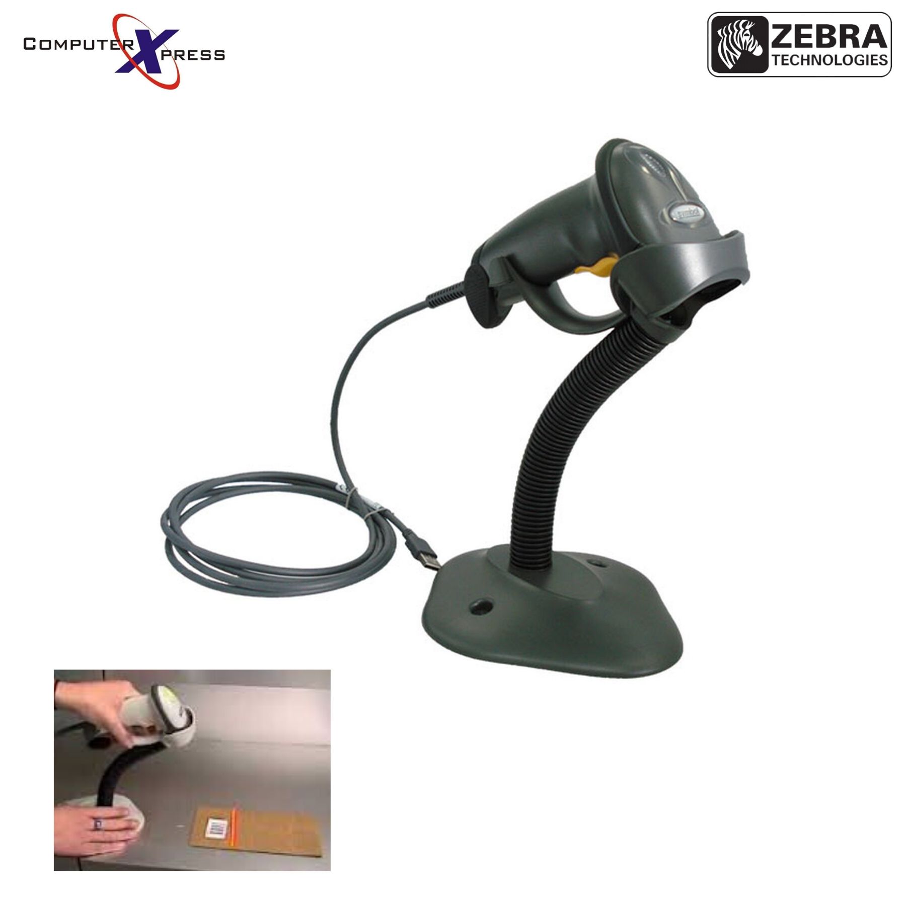 Zebra LS2208SR20007RUR 1D Handheld Scanner